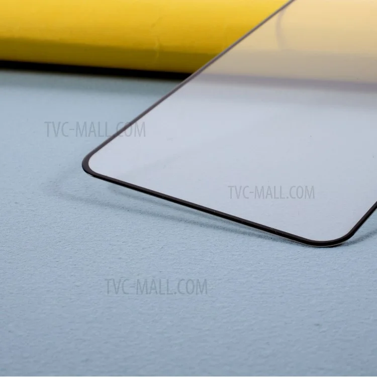 Full Coverage Screen Shield for Xiaomi Poco X3 Silk Printing Tempered Glass Protector (Full Glue)