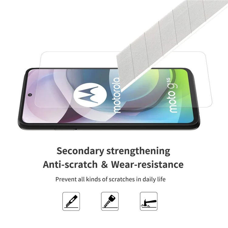 2 Pçs / Set Hat Príncipe 0.26mm 9h 2.5d Arco Borda De Vidro Temperado Protetor De Tela De Vidro Para Motorola Moto G 5g