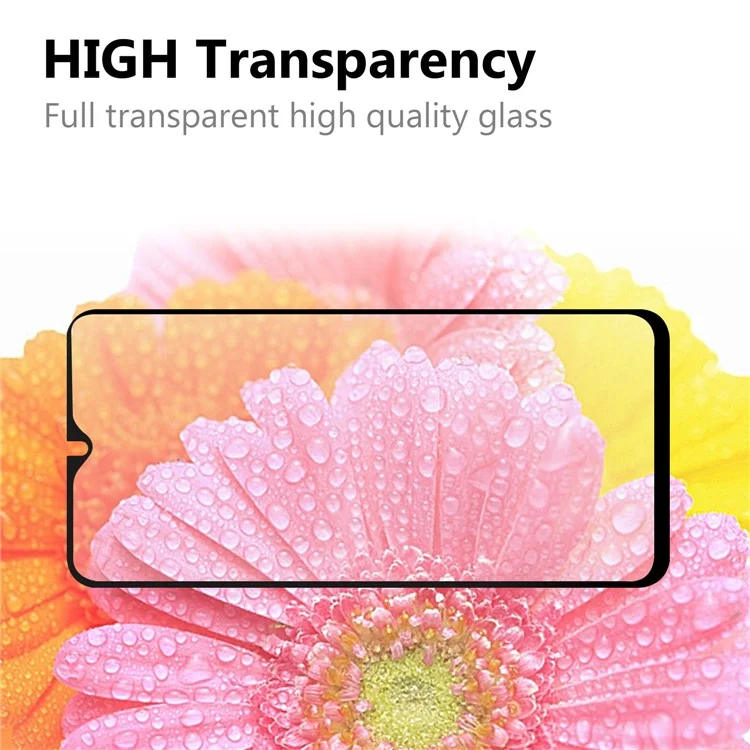 Revêtement complet pour Xiaomi Poco M3 Bords noirs entièrement collés Protecteur d'écran en verre trempé