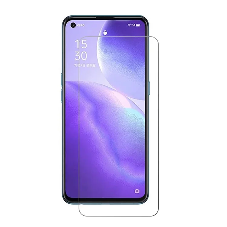 Protector De Pantalla De Cristal Templado De Borde De Arco Ultra Claro De 0.3mm Para OPPO RENO5 5G / RENO5 4G / RENO5 K / ENCENDIDO X3 Lite