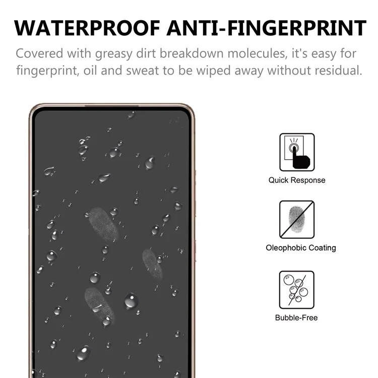 Anti-explosion Antichoc Pleine Colle Pleine Couverture Protecteur d'écran en verre trempé avec bord noir pour Samsung Galaxy S21 4G/5G 