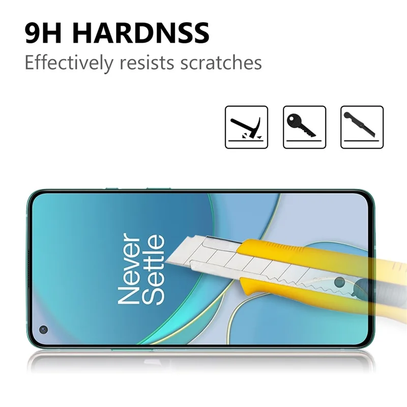 For OnePlus 9 (EU / US Version) Full Glue Full Cover Tempered Glass Screen Protector with Black Edges