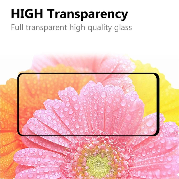 Full Glue Full Size for Oppo Reno5 5G/ Reno5 4G/Reno5 K/Find X3 Lite Tempered Glass Screen Protector - Black