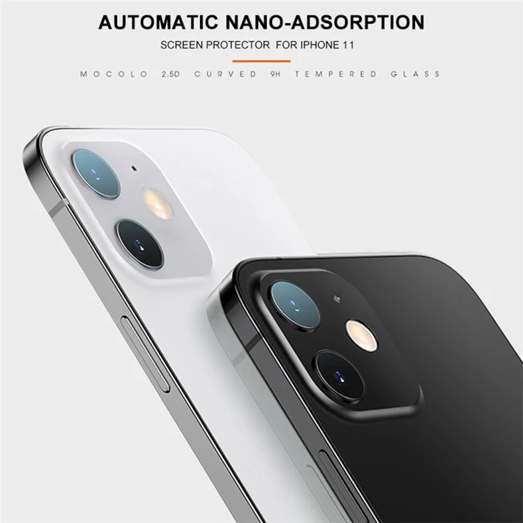 MOCOLO Ultra Clear Tempered Glass Back Camera Lens Protector [Full Glue] for iPhone 11 6.1 inch