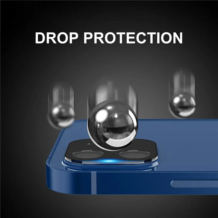 Protector de lente de cámara de vidrio templado ultra claro de impresión de seda de cobertura completa HAT PRINCE para iPhone 12 Pro Max