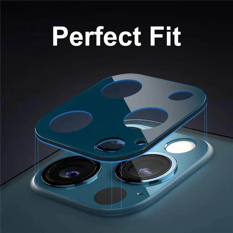 HAT PRINCE Full Coverage Silk Printing Tempered Glass Back Camera Lens Protector Film für iPhone 12 Pro