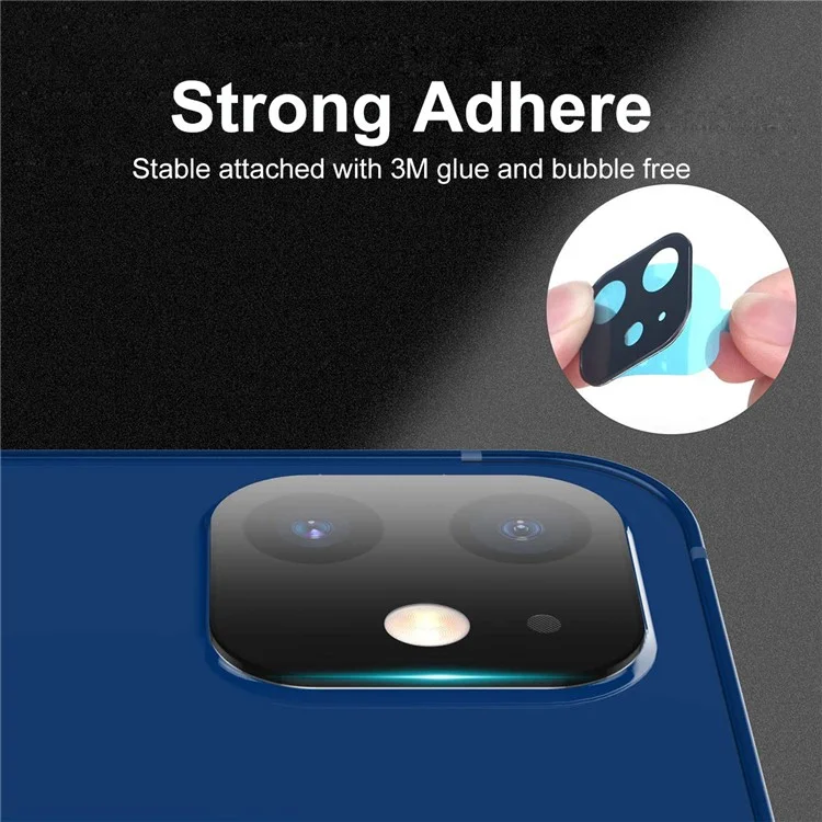 HAT PRINCE Full Coverage Silk Printing Tempered Glass Back Camera Lens Protector per iPhone 12