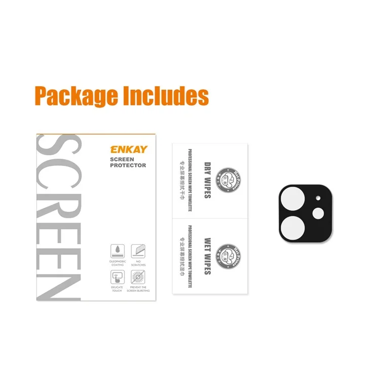 HAT PRINCE Full Coverage Silk Print Tempered Glass Camera Lens Protector für iPhone 12 Mini