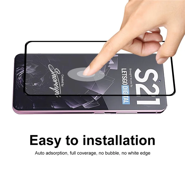 2Pcs / Set ENKAY HAT PRINCE [Ultra-thin Unlock Version] 0.2mm 9H 2.5D Full Covering Full Glue Protector Screen Film pour Samsung Galaxy S21 4G / 5G