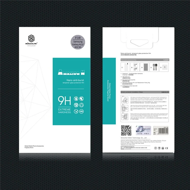 NILLKIN Amazing H Anti-explosion Film 9H 0.33mm Tempered Glass Protector for Samsung Galaxy A12/A32 5G/M32 5G