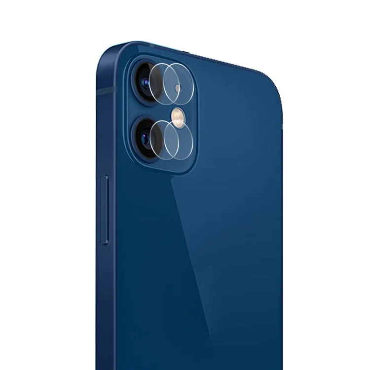 HAT PRINCE 2 Gruppe/Set 0,2 mm 9H 2,15D Bogenränder Gehärtetes Glas-Filmobjektiv-Schutz 2 Stück/Gruppe für iPhone 12 / 12 mini