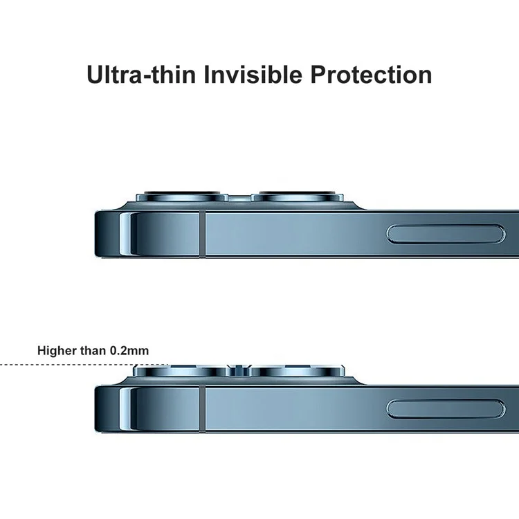 HAT PRINCE 0.2mm 9H 2.15D Arc Edges Tempered Glass Film Camera Lens Protector 2Pcs/Group für iPhone 12 / 12 mini