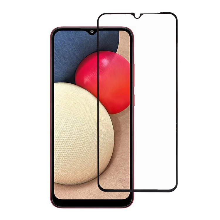 Rurihai Pour Samsung Galaxy A02S (164.2x75.9x9.1mm) Protecteur D'écran En Verre Trempé 2.5D [Solide Defense]
