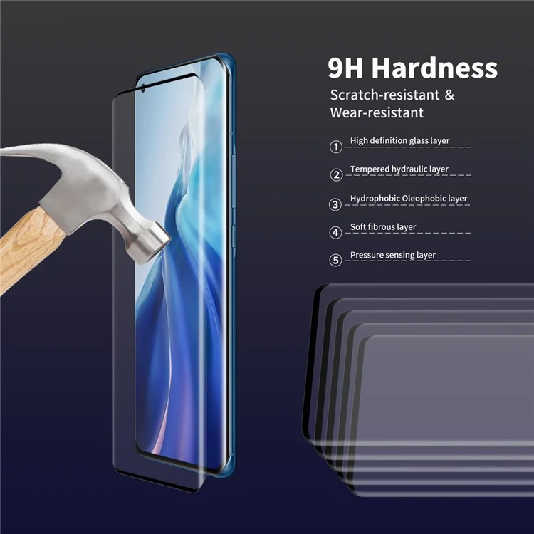 ENKAY HAT PRINCE 0.26mm 9H 3D Curved Full Screen Guard Tempered Glass Protector for Xiaomi Mi 11 / Mi 11 Pro