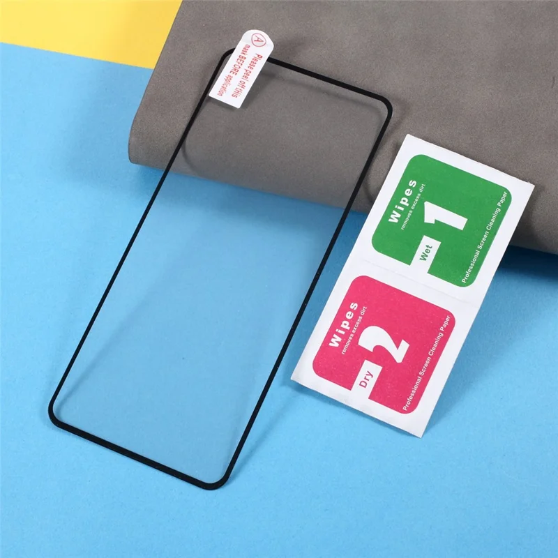 Silk Print Complete Covering Full Glue Tempered Glass Screen Protector for Oppo A53 (2020)