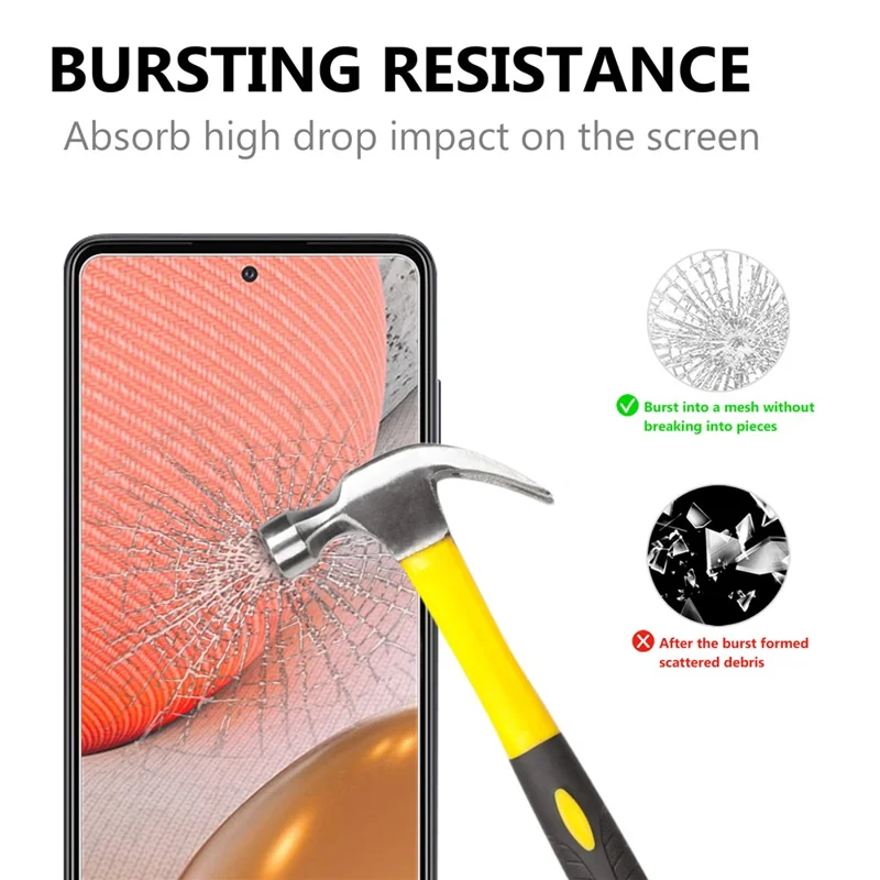 2.5D Arc Edge Good Quality Tempered Glass Film Screen Protector for Samsung Galaxy A72 5G / A72 4G