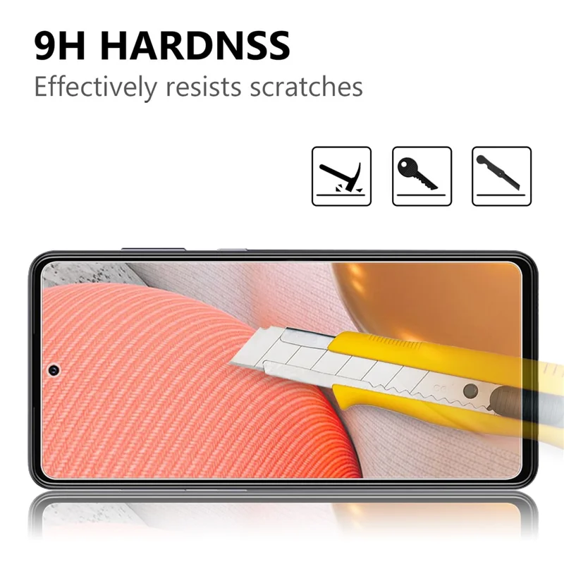 2.5D Arc Edge Good Quality Tempered Glass Film Screen Protector for Samsung Galaxy A72 5G / A72 4G