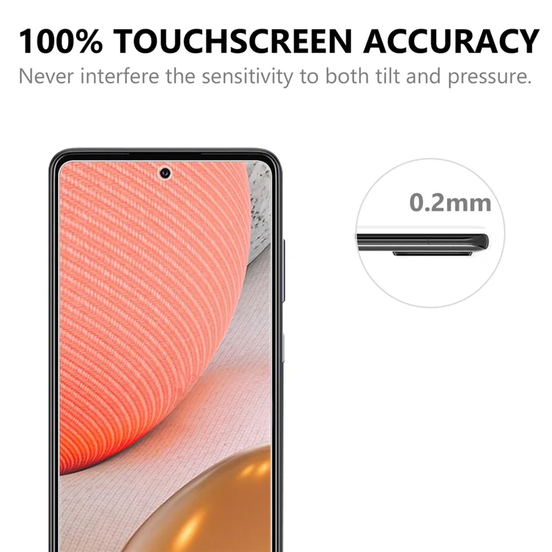 2.5D Arc Edge Good Quality Tempered Glass Film Screen Protector for Samsung Galaxy A72 5G / A72 4G