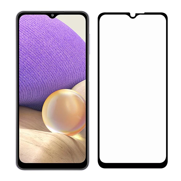Film de protection d'écran en verre trempé noir pour Samsung Galaxy A32 5G/M32 5G