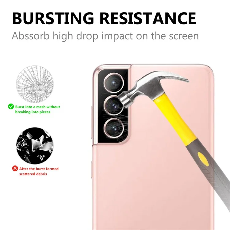 HD gehärtetes Glas-Kameraobjektivschutz für Samsung Galaxy S21 4G/5G