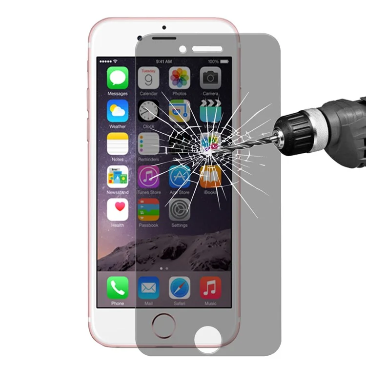 HAT PRINCE for iPhone 8 / 7 2.5D Anti-Peep Tempered Glass Screen Protector 0.26mm 9H Arc Edge