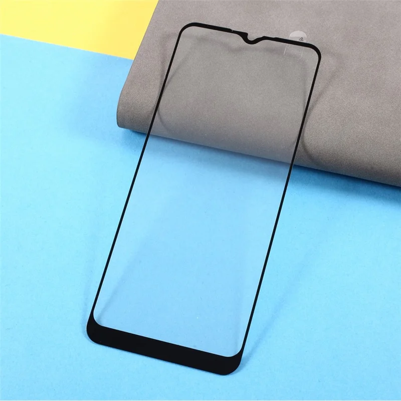 Protection d'écran en verre trempé HD avec impression sérigraphique, couverture complète [adhésif complet] pour Samsung Galaxy A02s (164,2 mm) / Galaxy A02s (166,5 mm)