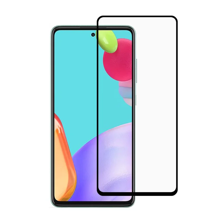 9d Vollkleber Temperierter Glasschildschutzfilm Für Samsung Galaxy A52 4G/5G / A52s 5g / A53 5G [seidendruck] [komplette Abdeckung]