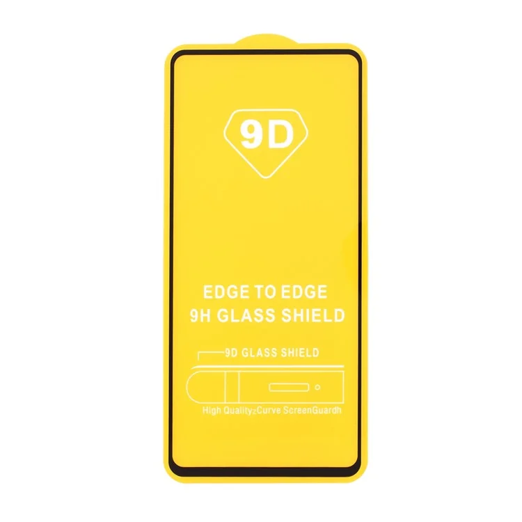 9d Film de Protecteur D'écran en Verre Trempé à Colle Complète Pour Samsung Galaxy A52 4g / 5G / A52s 5G / A53 5G [impression en Soie] [couverture Complète]