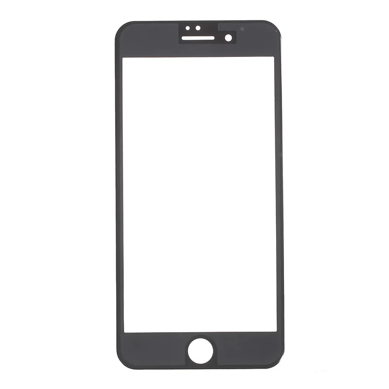 Soft Carbon Fiber Full Size Tempered Glass Screen Protector for iPhone 7 4.7 inch - Black