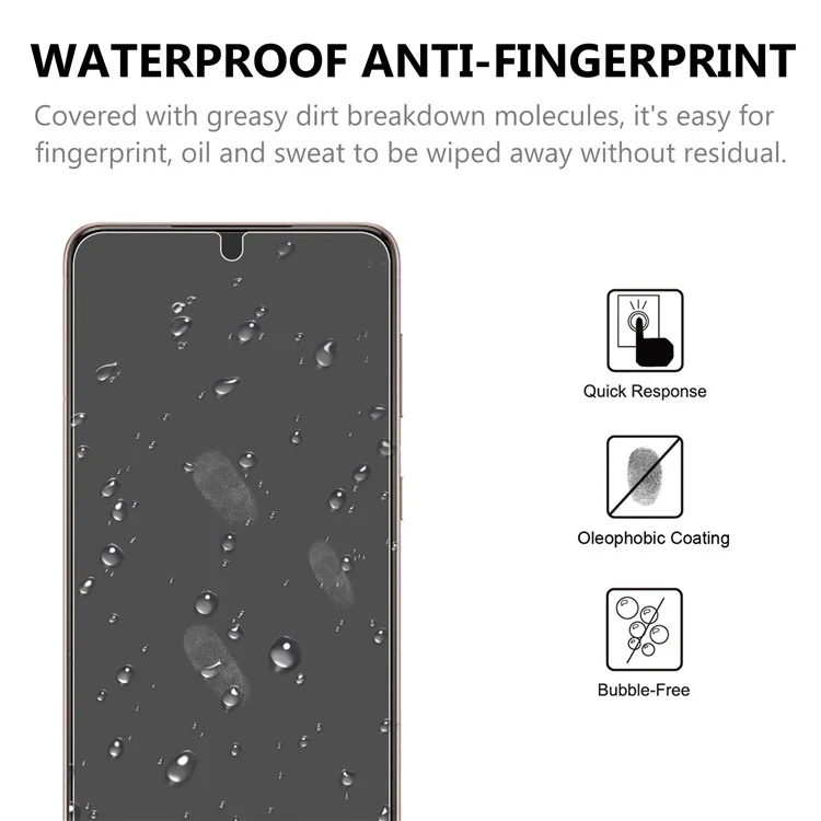 2.5D 9H Arc Edge Screen Tempered Glass Guard Protector para Samsung Galaxy S21 4G/5G