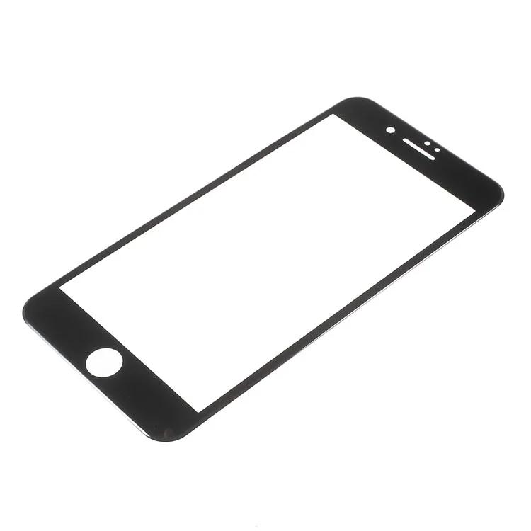 Protector De Pantalla De Vidrio Templado De Cobertura Completa De Fibra De Carbono Suave Para IPhone 8 Plus / 7 Plus 5.5 Pulgadas - Negro