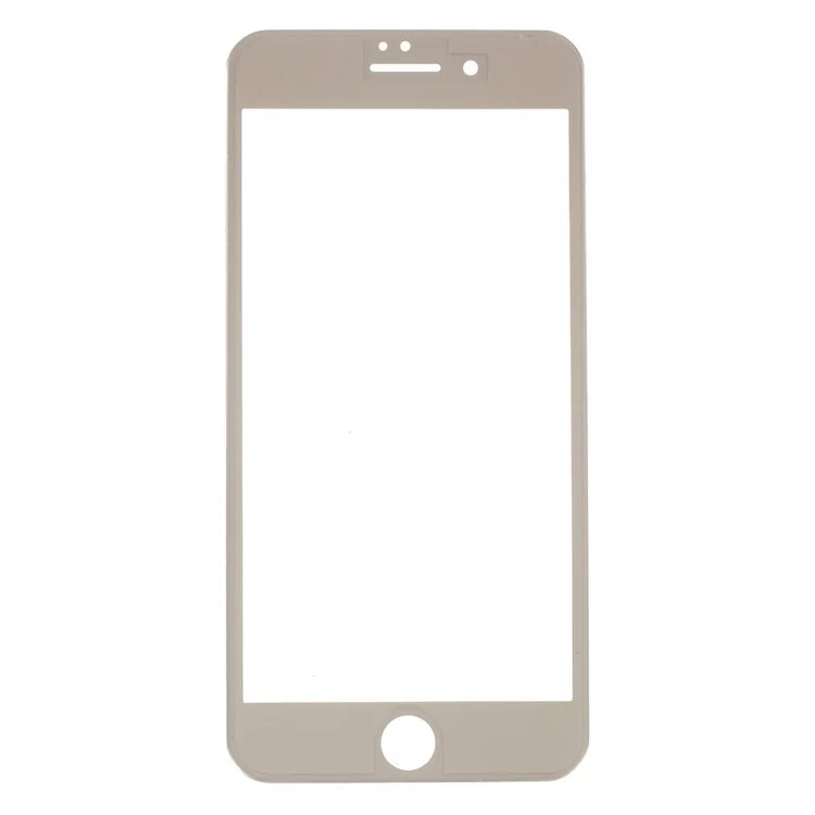 Soft Carbon Fiber Full Cover Tempered Glass Screen Guard for iPhone 8 Plus/7 Plus 5.5 inch - Gold