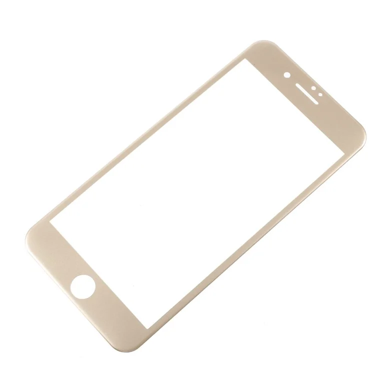 Soft Carbon Fiber Full Cover Tempered Glass Screen Guard for iPhone 8 Plus/7 Plus 5.5 inch - Gold