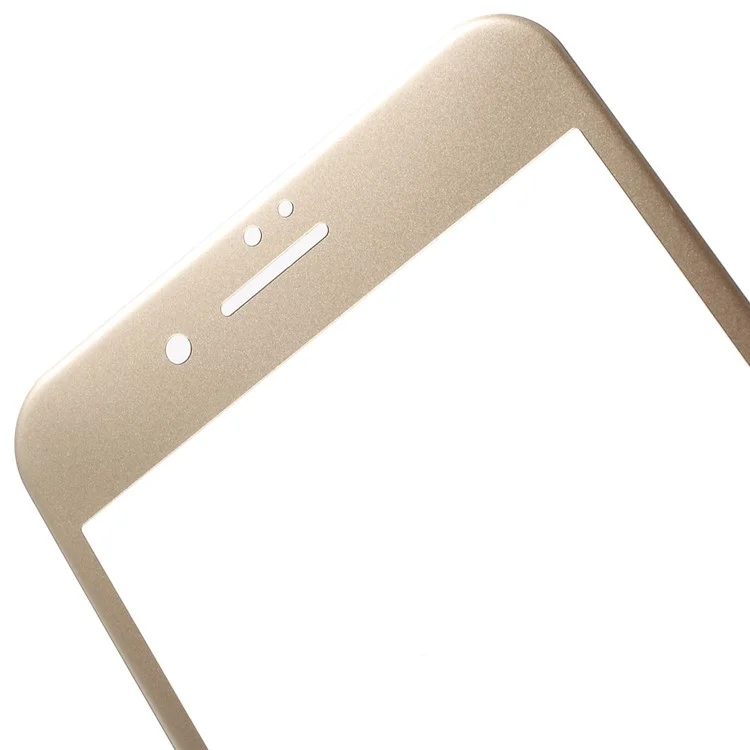 Soft Carbon Fiber Full Cover Tempered Glass Screen Guard for iPhone 8 Plus/7 Plus 5.5 inch - Gold