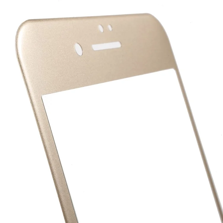 Soft Carbon Fiber Full Cover Tempered Glass Screen Guard for iPhone 8 Plus/7 Plus 5.5 inch - Gold