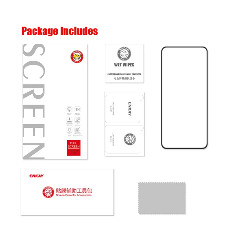 ENKAY HAT PRINCE Vollklebe-HD-Anti-Drop-Ganzflächenschutz aus gehärtetem Glas für Samsung Galaxy A52 4G / 5G / A52s 5G