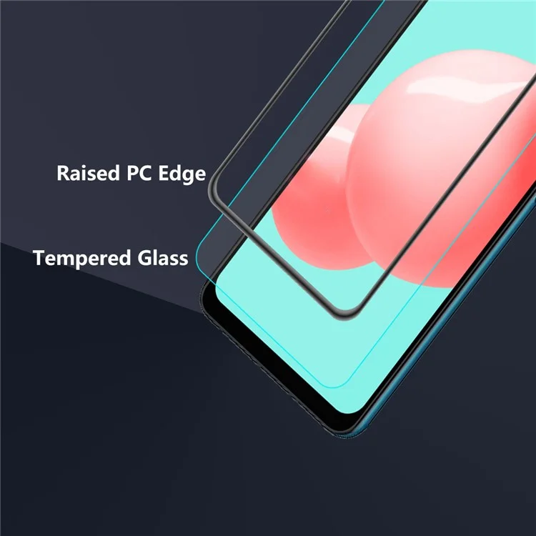 ENKAY SOMBRERO PRÍNCIPE 2 PIEZAS / Juego de Adhesivo Completo de Alta Transparencia Protector de Pantalla de Vidrio Templado 9H para Samsung Galaxy A32 5G//M32 5G / M12 / A12