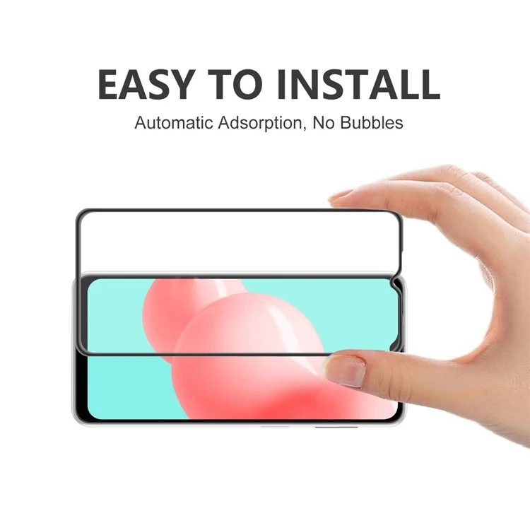 ENKAY SOMBRERO PRÍNCIPE 2 PIEZAS / Juego de Adhesivo Completo de Alta Transparencia Protector de Pantalla de Vidrio Templado 9H para Samsung Galaxy A32 5G//M32 5G / M12 / A12