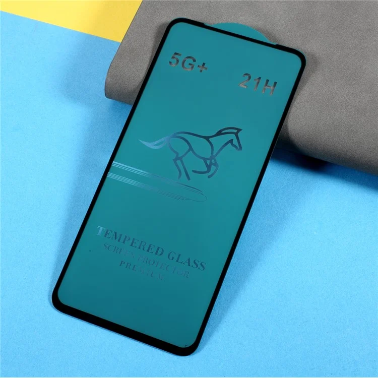 Full Screen Silk Print Tempered Glass Protective Film (Full Glue) for Xiaomi Redmi Note 9T 5G / Xiaomi Redmi Note 9 5G