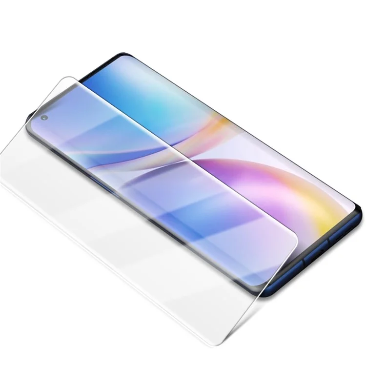 AMORUS Ultra Clear Full Coverage 3D Curved Screen Design UV Liquid Tempered Glass Screen Protector for OnePlus 9 Pro/10 Pro