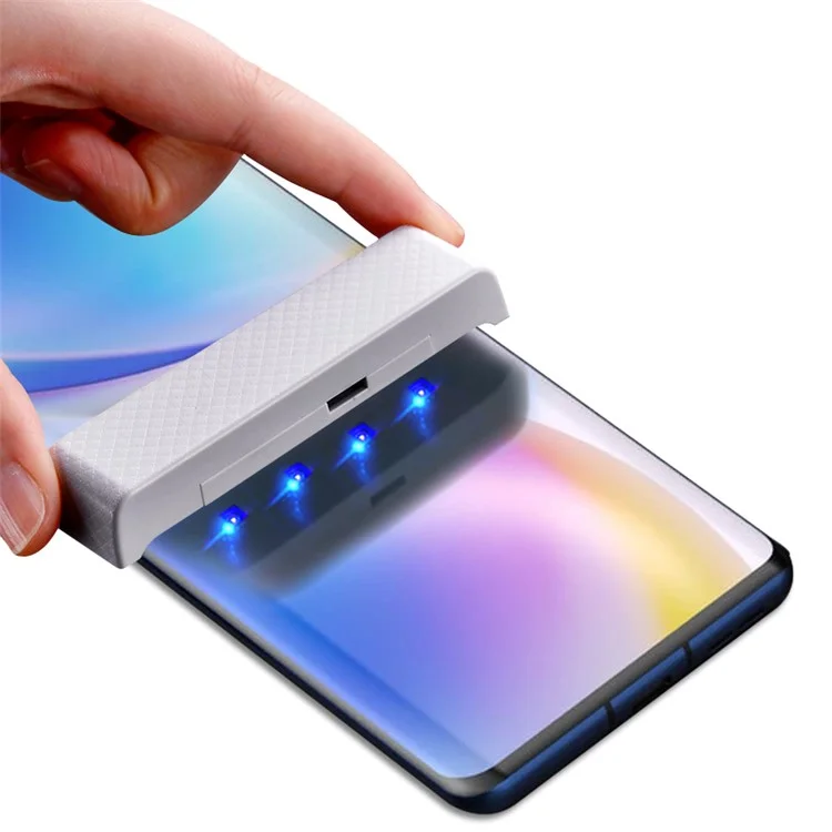 Amorus Ultra Clear Vollbedeckung 3D Gebogene Bildschirmdesign UV Flüssigem Glasschildschirmschutz Für OnePlus 9 Pro/10 Pro