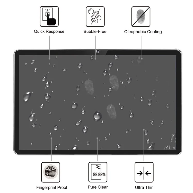 Ultra Clear Full Coverage Straight Edge Tempered Glass Screen Protector Film for Lenovo Tab P11 TB-J606F / Tab P11 5G