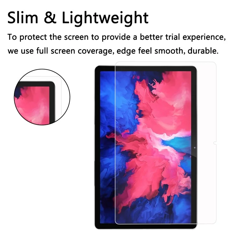 Ultra Clear Full Coverage Straight Edge Tempered Glass Screen Protector Film for Lenovo Tab P11 TB-J606F / Tab P11 5G