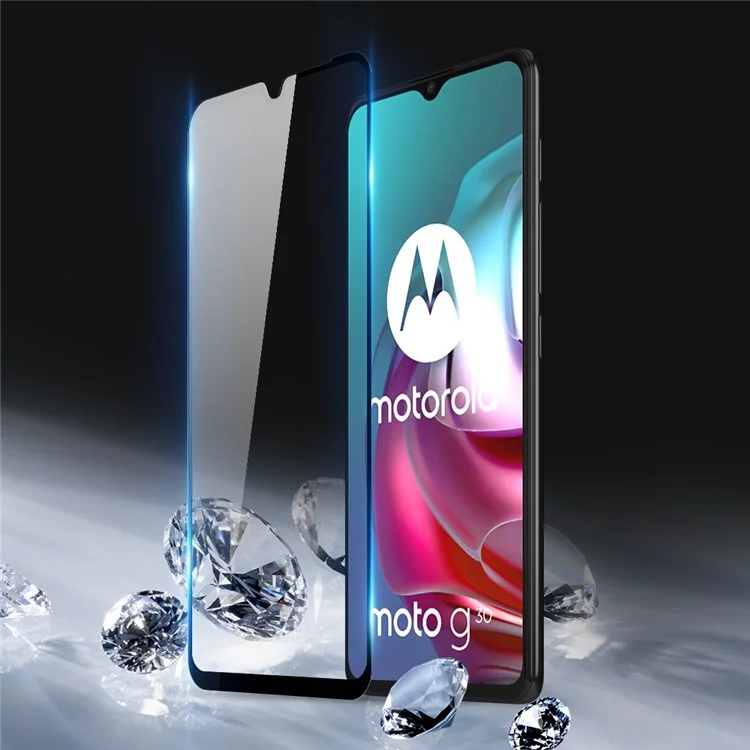 DUX DUCIS für Motorola Moto G10/G10 Power/G20/G30 Hochauflösender Gehärteter Glas-Ultraklar-Bildschirmfilm (9D) Vollverklebung
