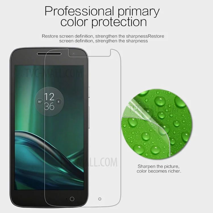 NILLKIN Crystal Anti-fingerprint Screen Guard Film for Motorola Moto G4 Play