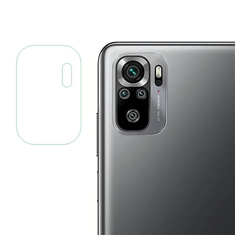 Protections d'objectif de caméra en verre trempé transparent pour Xiaomi Redmi Note 10S