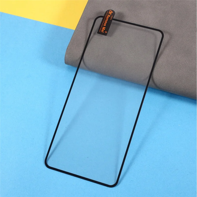 Anti-Explosion Full Coverage Silk Printing Full Glue Tempered Glass Screen Protector for Xiaomi Redmi K40 / Xiaomi Redmi K40 Pro - Black