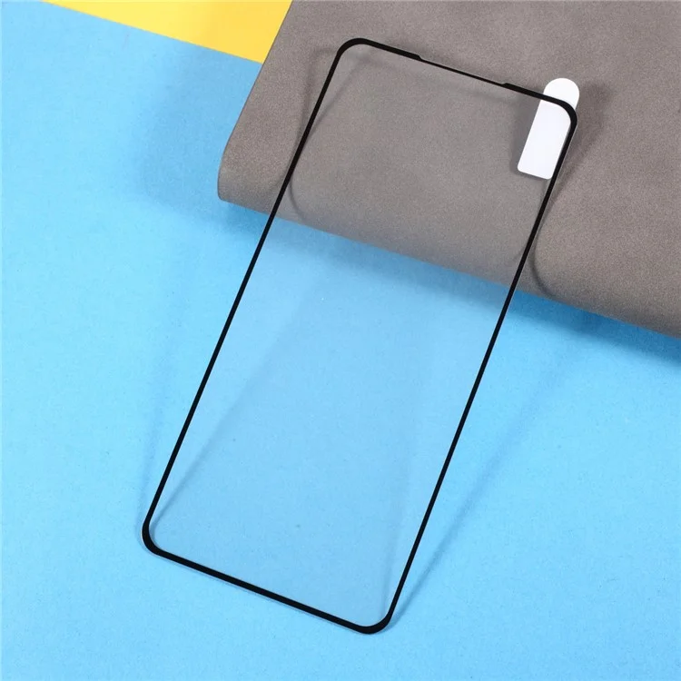 Protetor de Tela de Vidro Temperado com Impressão Completa em Seda Colada Para Xiaomi Redmi Note 10S - Preto