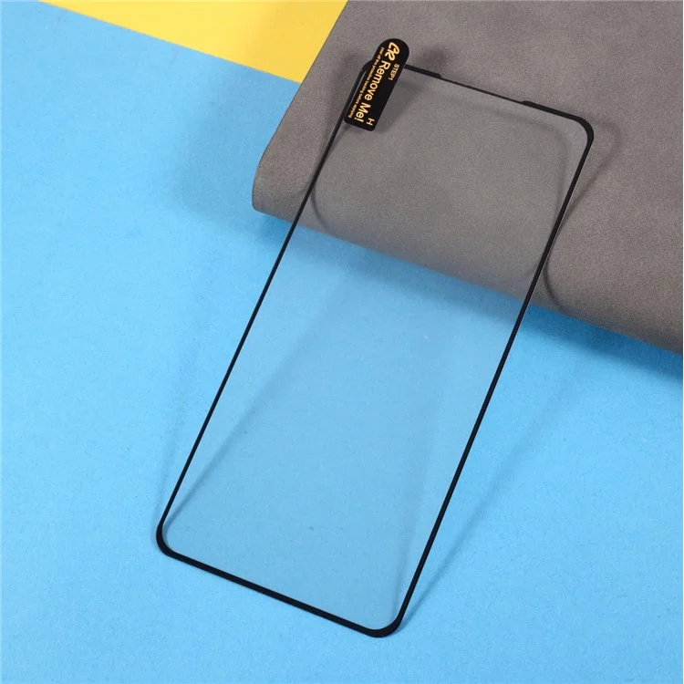 Protetor de Tela de Vidro Temperado com Impressão Completa em Seda Colada Para Xiaomi Redmi Note 10S - Preto