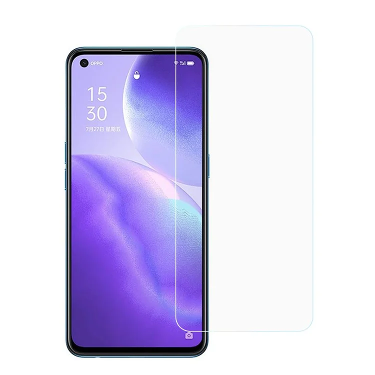 Защитная плёнка из закалённого стекла толщиной 0,3 мм для экрана телефона Oppo Find X3 Lite/Reno5 5G/Reno5 4G/Reno5 K с ультрачистой кромкой